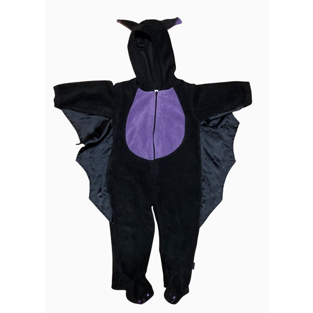 Baby Grand Black Purple Bat Costume Infant Halloween Jumpsuit 18 months